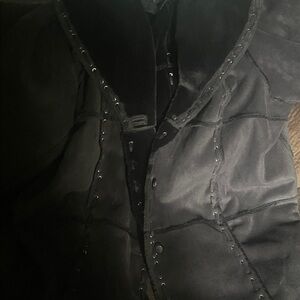 Dennis Basso Black Leather Jacket